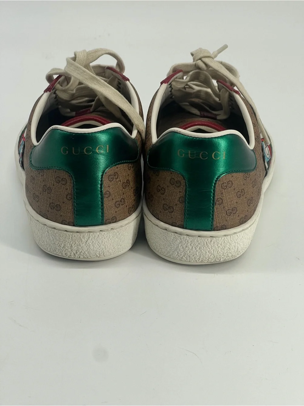 GUCCI X DORAEMON GG Monogram Canvas Sneakers Size 6 US